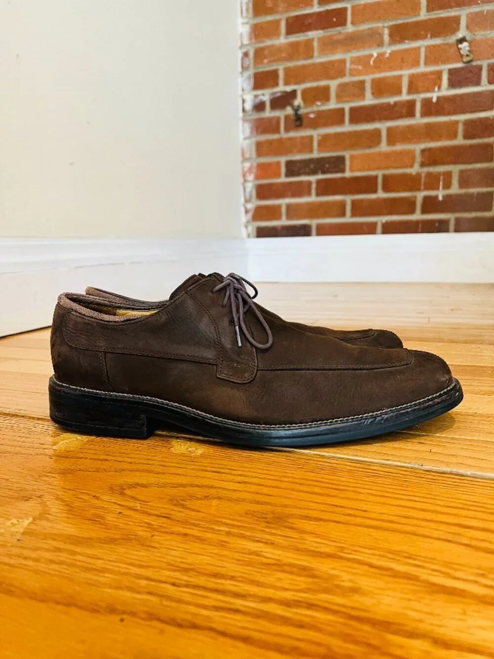 Cole Haan Lenox Hill split-toe brown leather shoes Size 10.5